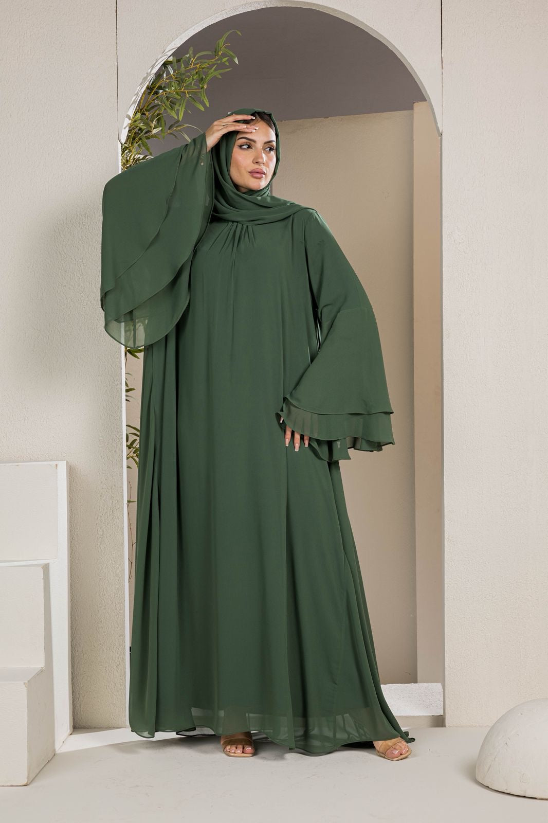 Royal whisper Chiffon Dress